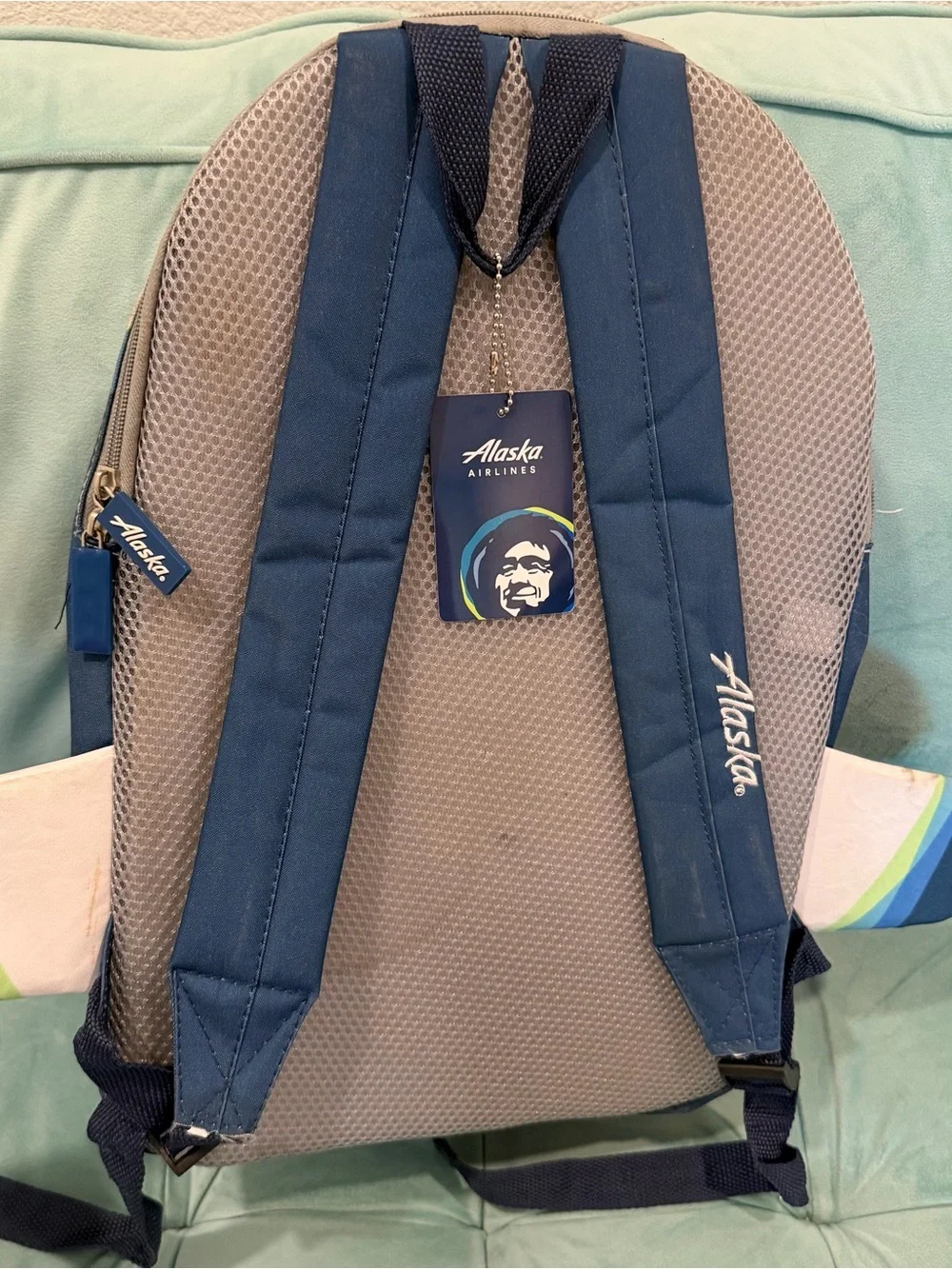 Alaska Airlines airplane backpack pilot plane travel aviation